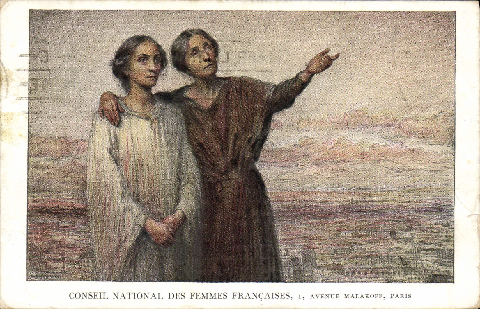 CPA Conseil National des Femmes Francaises Avenue Malakoff Paris