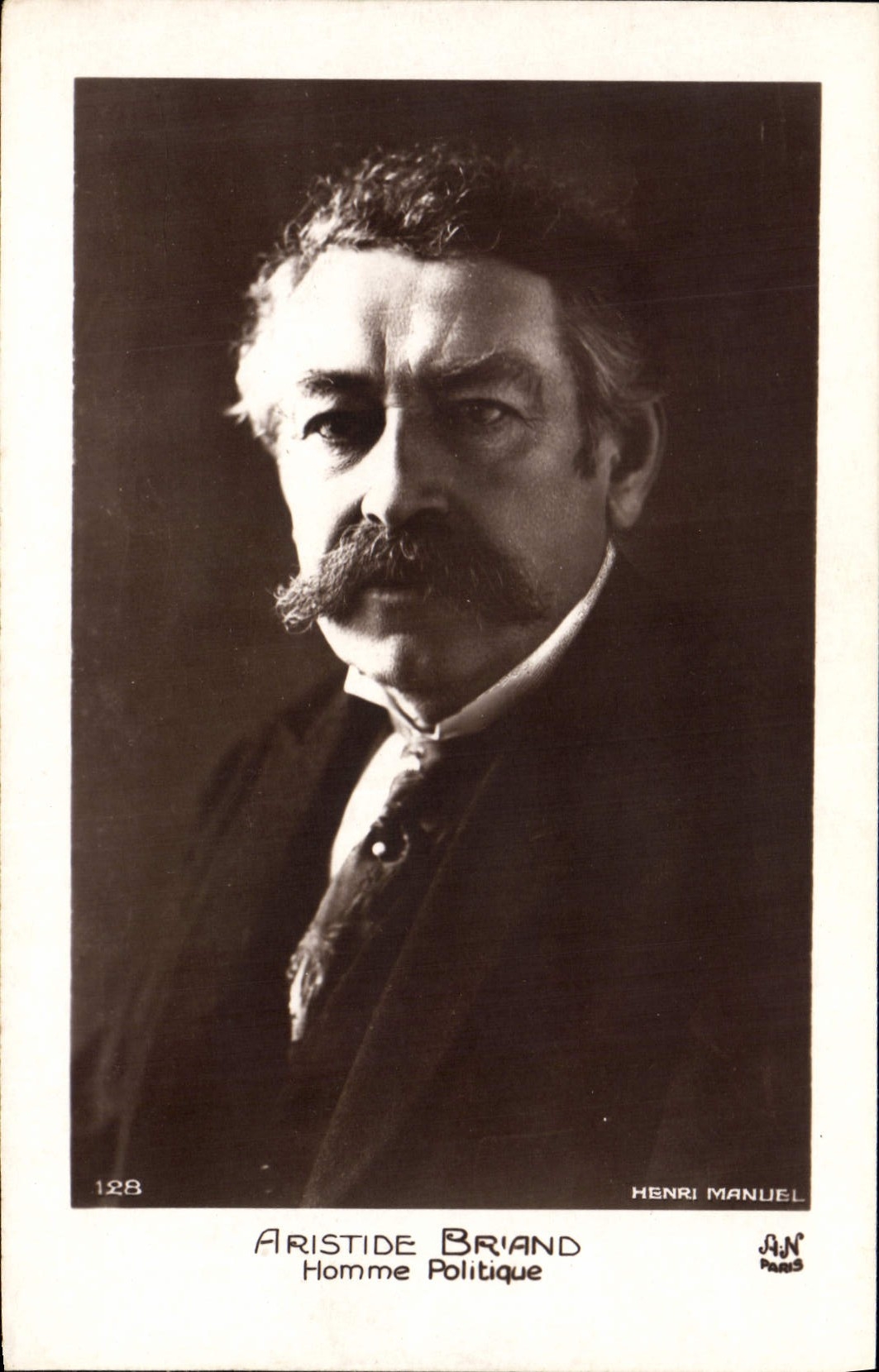 Aristide Briand — Politician — Henri Manuel, Paris, no. 128