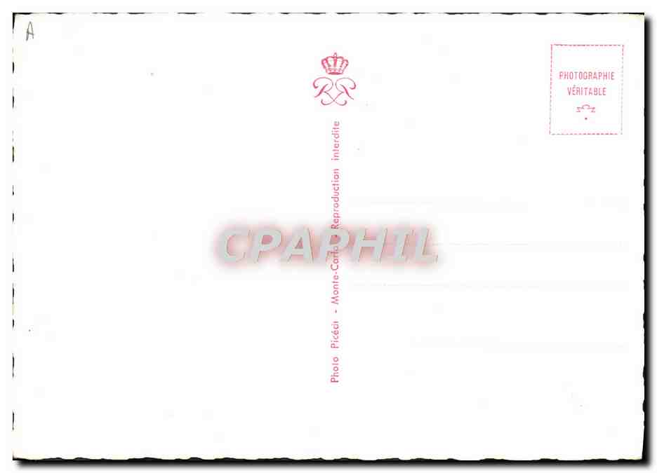 S.A.S. Rainier III — Prince souverain de Monaco — Photo Picédi — Verso