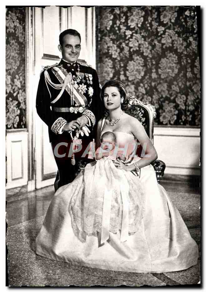 Le Prince Rainier III et la Princesse Caroline — Monaco — Cliché des Archives du Palais Princier