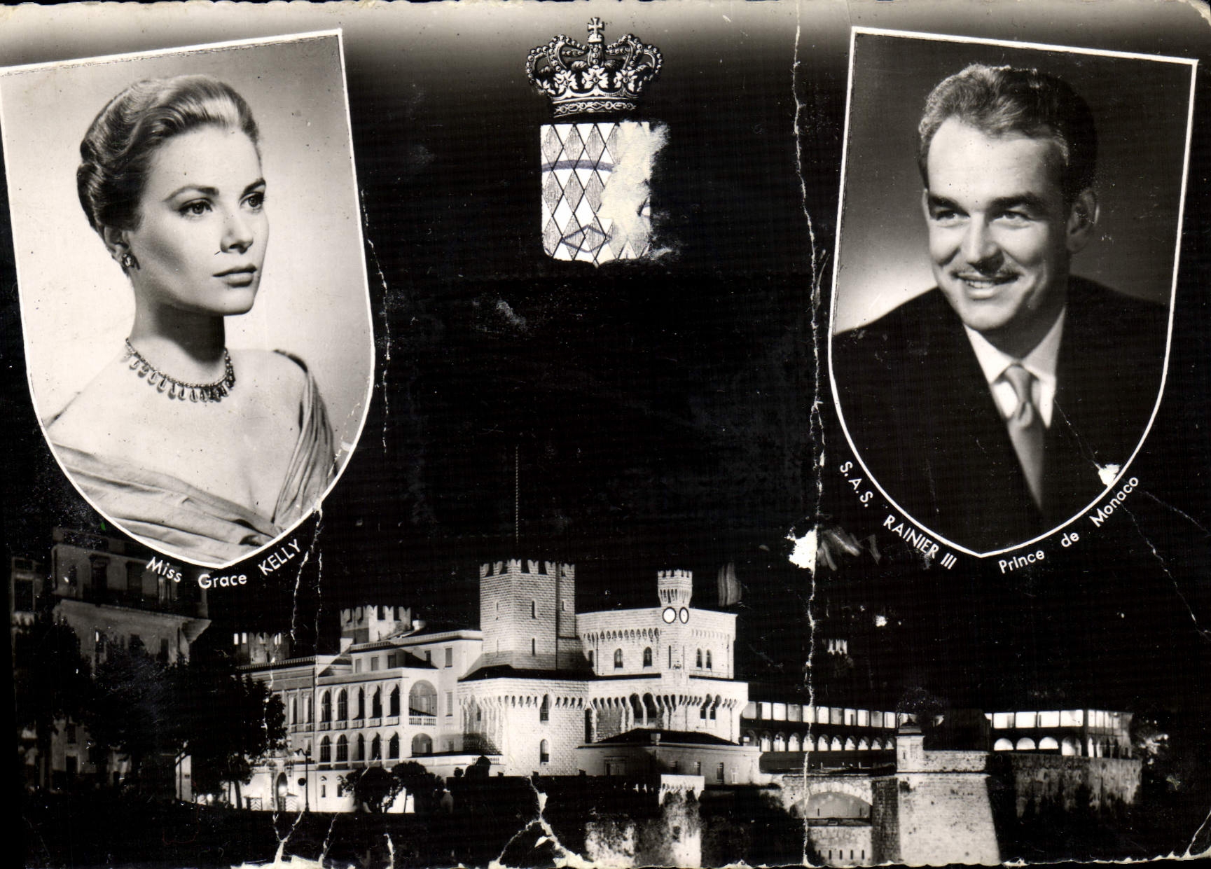Grace Kelly et le Prince Rainier III — Monaco — éditeur S.A.M.D.E.P.