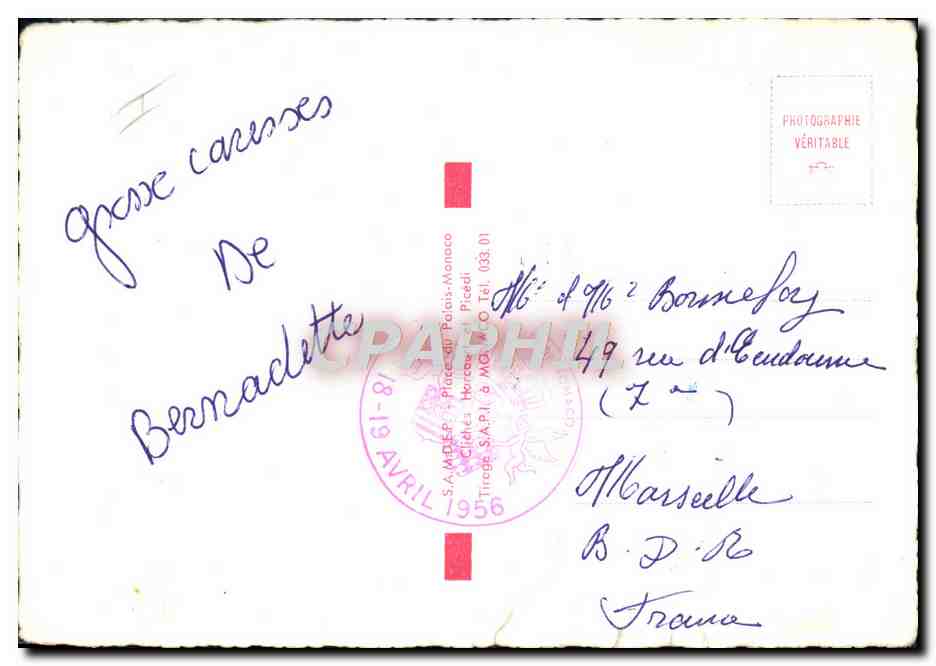Grace Kelly et le Prince Rainier III — Monaco — éditeur S.A.M.D.E.P. — Reverso