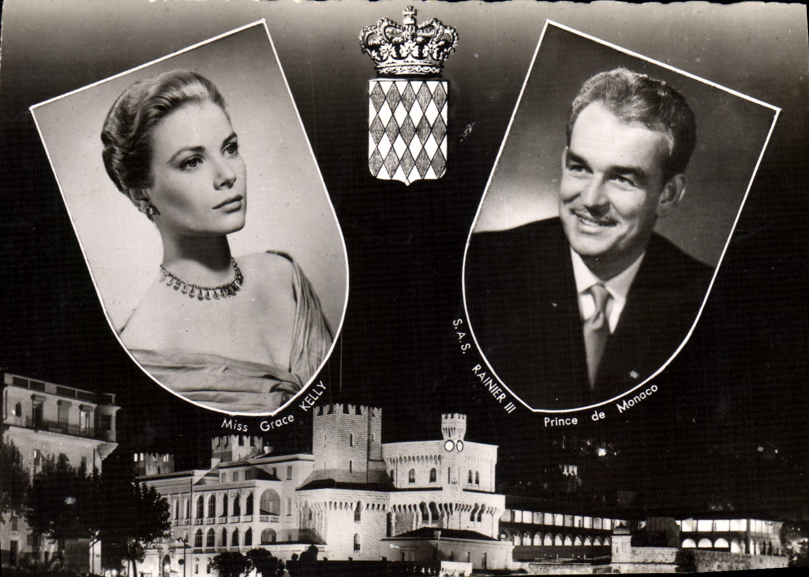 Miss Grace Kelly — S.A.S. Rainier III Prince de Monaco — Château de Monaco