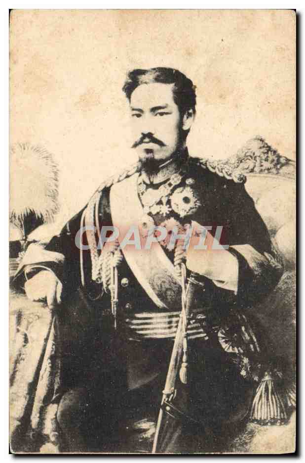 Empereur Meiji — Japon — carte postale photographique