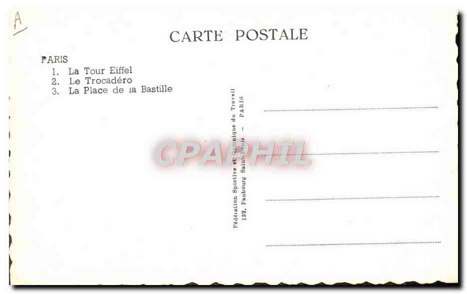 Paris — Assemblée Sportive Internationale 1948 — Fédération Sportive et Touristique du Travail — Reverso