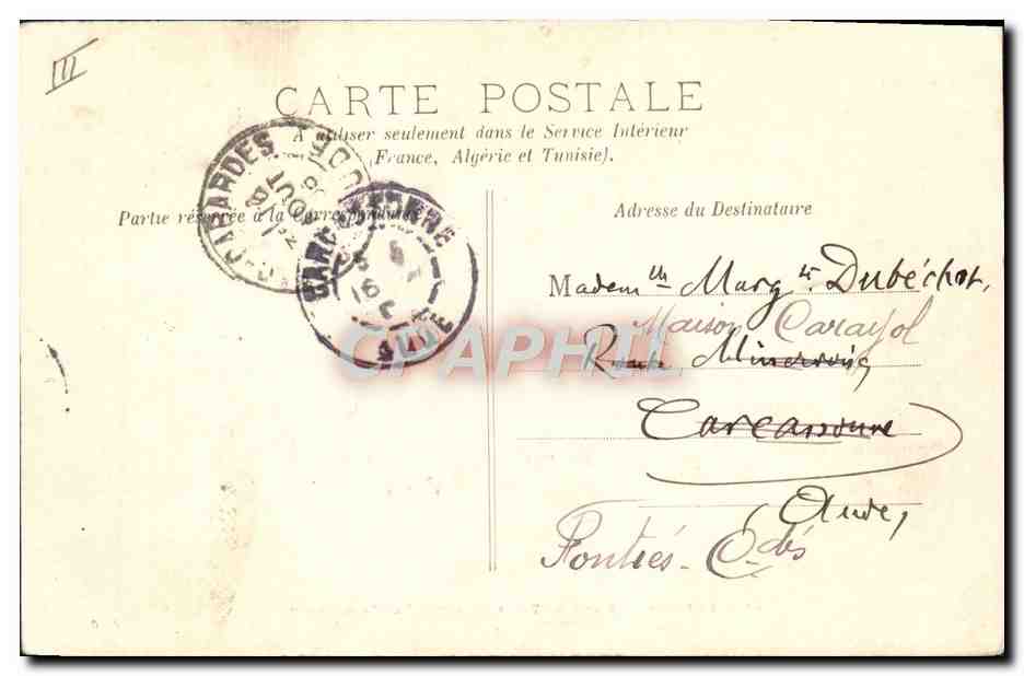 Le Havre — Sortie du transatlantique "La Champagne" — N.G. n°48 — Achterkant
