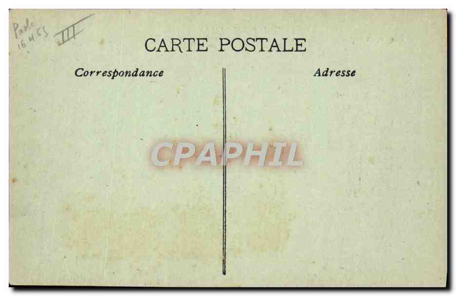 Pacchero veloce "Djurdjura" — Telegrafia senza fili — editore CPAPHIL, n° 16463 — Verso