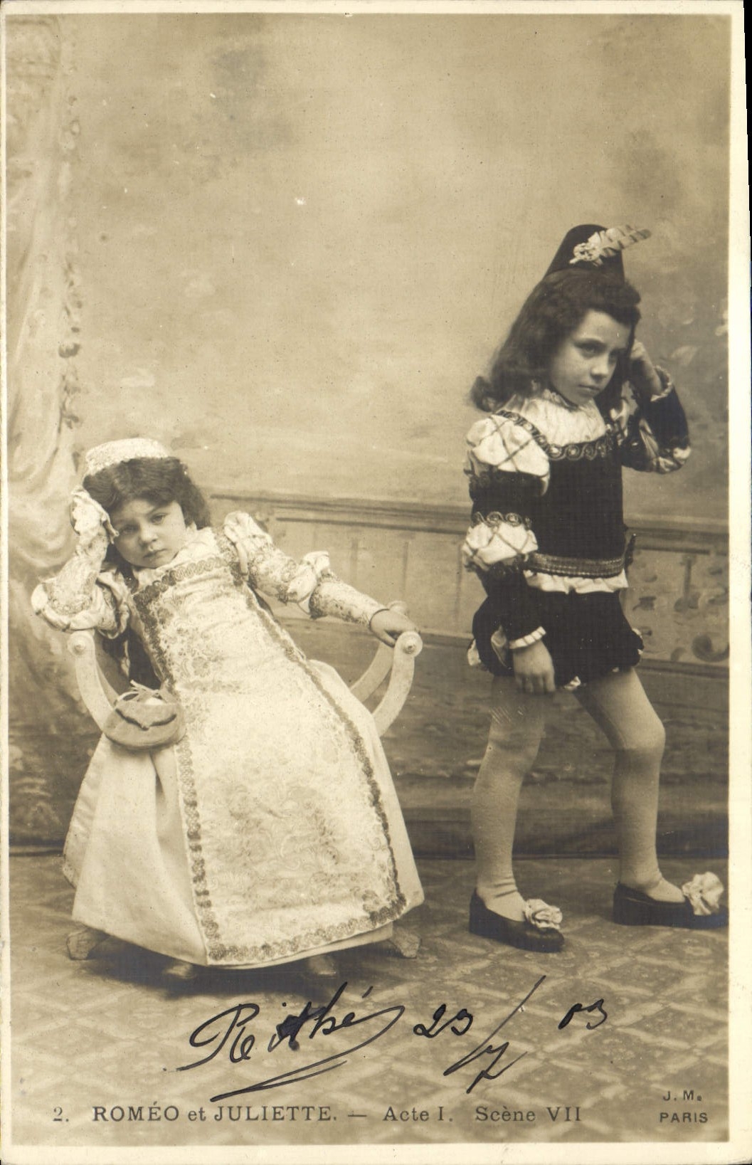 CPA Fantaisie Enfant Romeo et Juliette