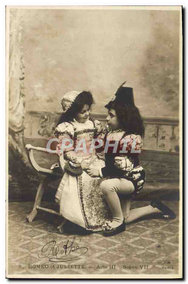 CPA Fantaisie Enfant Romeo et Juliette