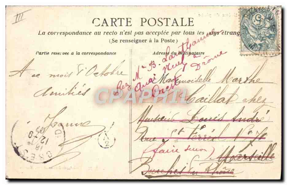CPA Fantaisie Scene de plage Maillot de bain — Rückseite