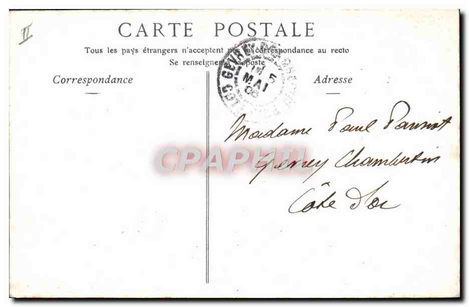 CPA Salon de 1906 Un jour maigre par Mme Leontine Malbet Souris blanches — Rückseite