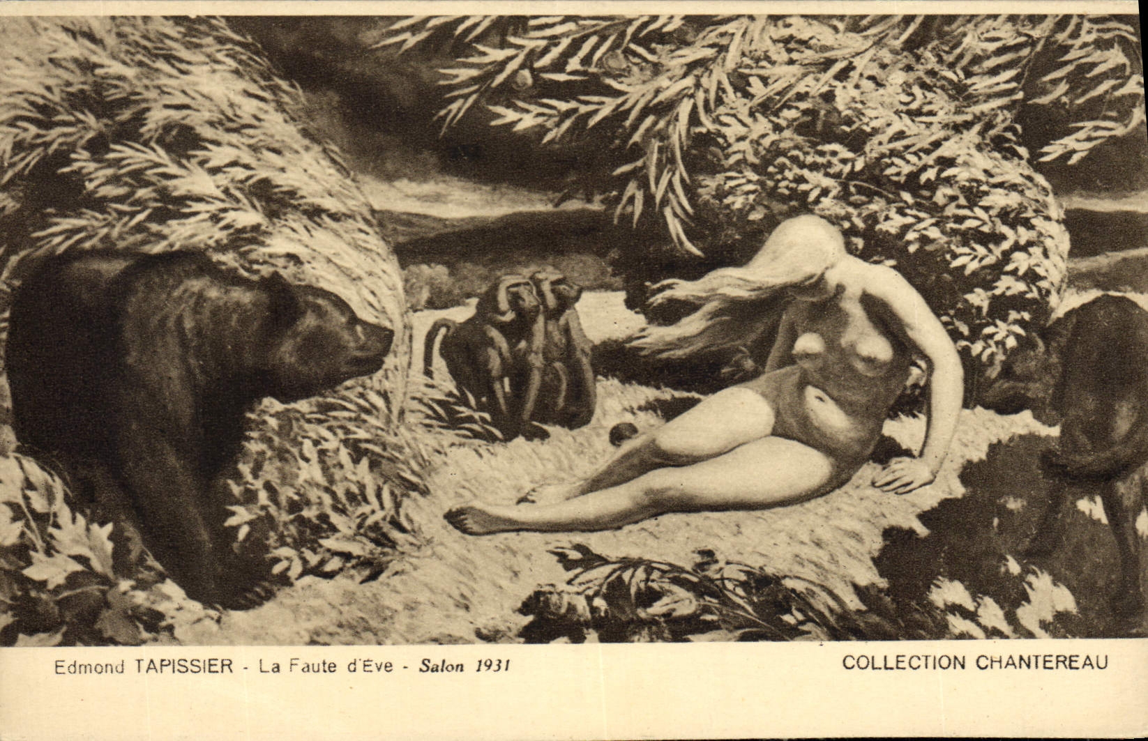 La Faute d'Eve — Edmond TAPISSIER — Salon 1931 — Collection Chantereau