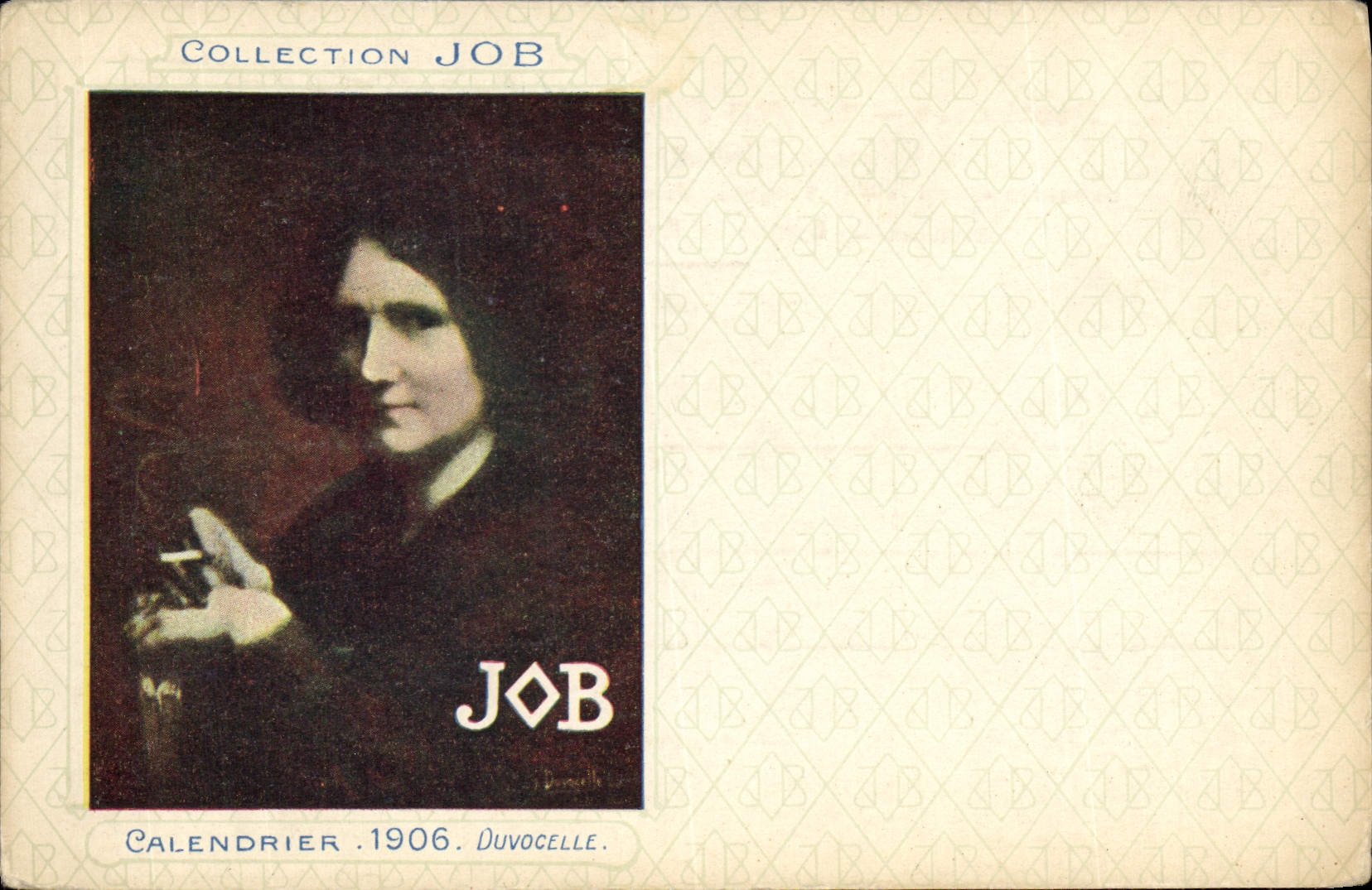 CPA Fantaisie Illustrateur Job Calendrier 1906 Duvocelle 