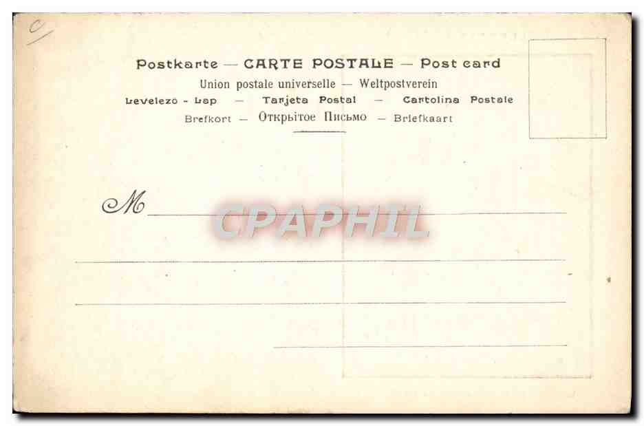 CPA Fantaisie Illustrateur Job Calendrier 1906 Duvocelle  — Rückseite