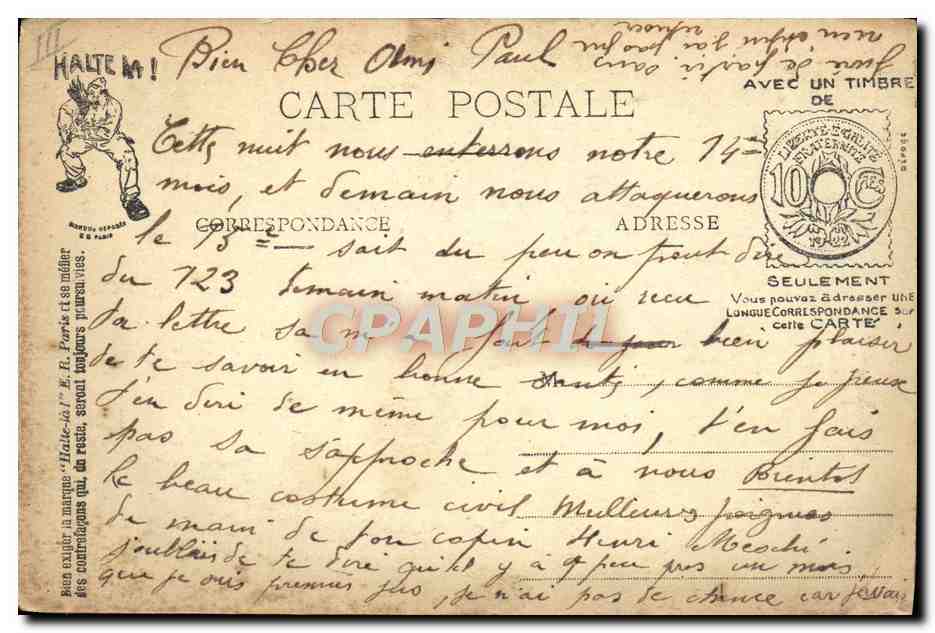 Les Distractions Sportives au Régiment — (Sauts de Mouton) — HALTE-LA ! E. A. Poëte (Moulin-à-Papier) — Reverso