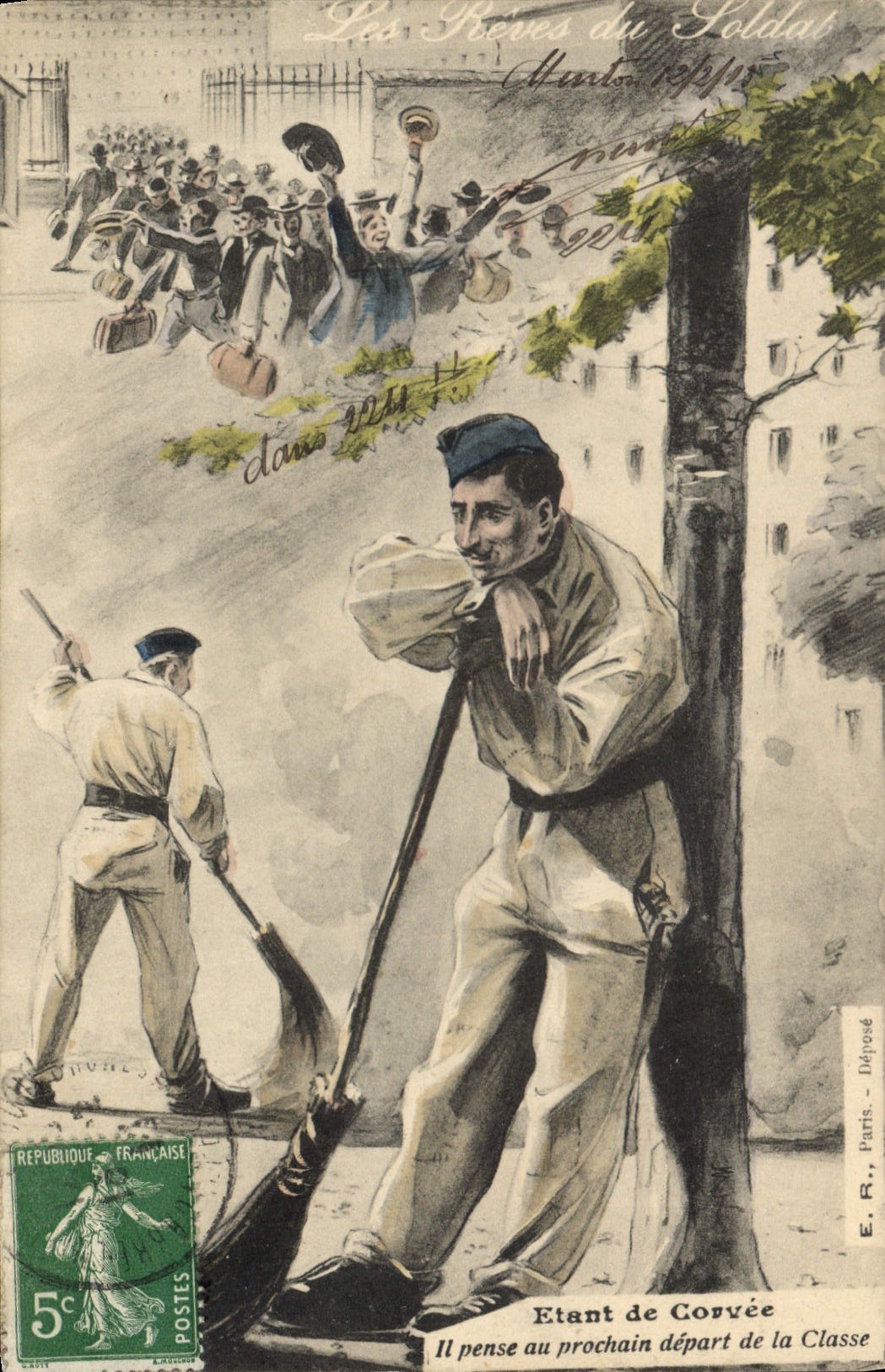 Les Rêves du Soldat — Départ de la Classe — E.R., Paris