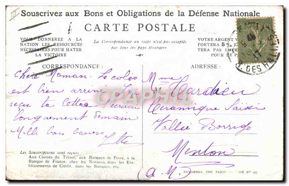 CPA Militaria On les aura ! — Rückseite