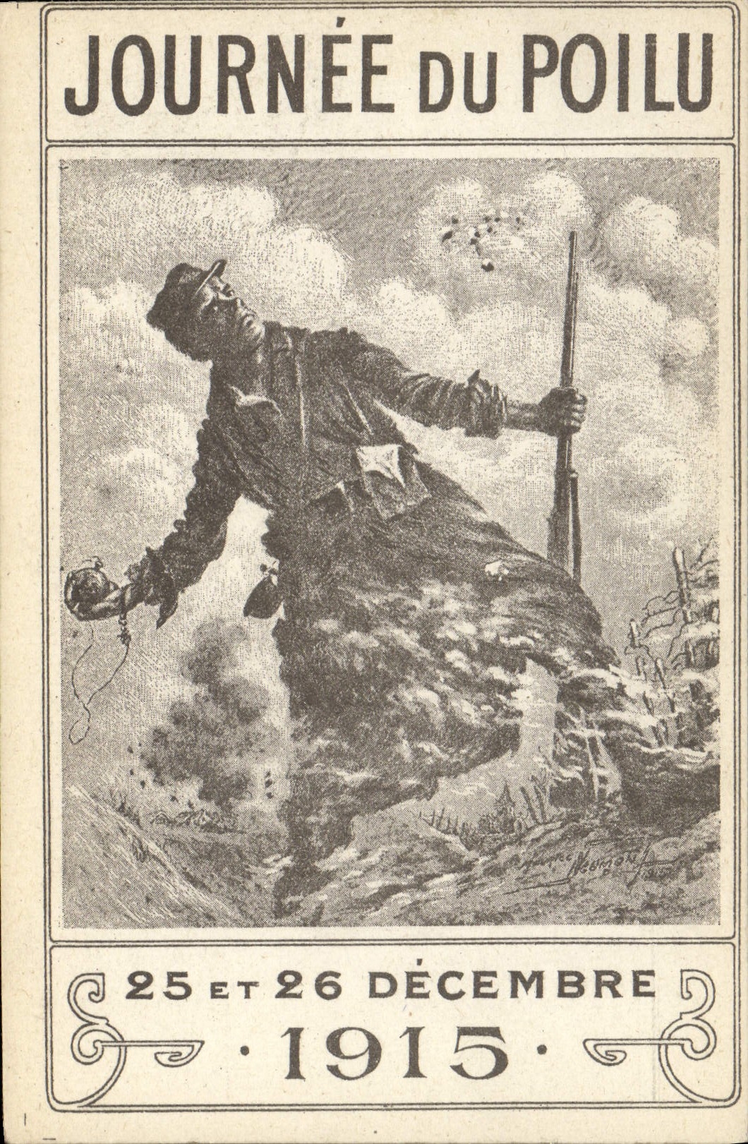CPA Militaria Journee du Poilu Decembre 1915