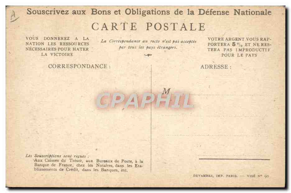 CPA Militaria On les aura ! — Rückseite