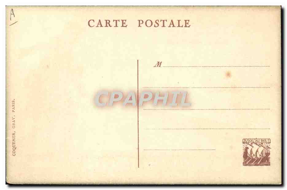 CPA Militaria Les foyers du soldat Union Franco Americaine YMCA — Verso