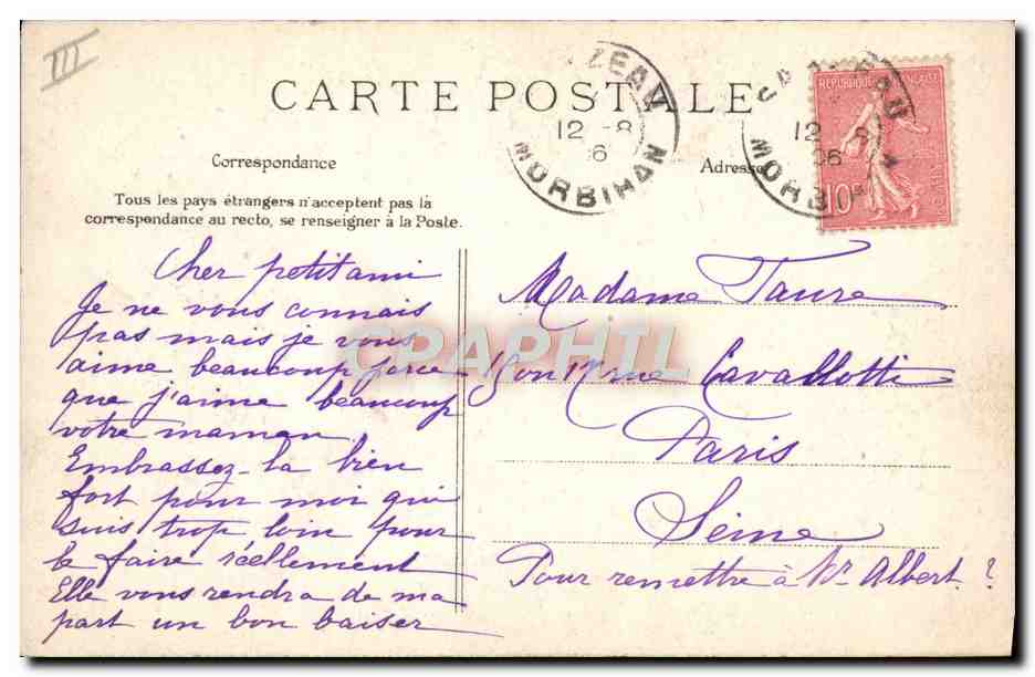 CPA Folklore en Bretagne A la veille on goute le nouveau cidre  — Verso
