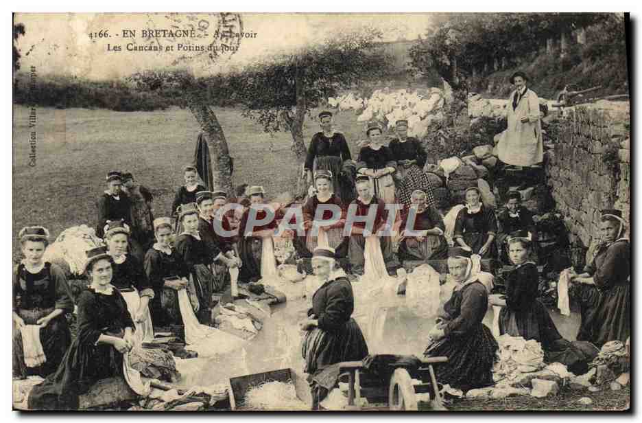 En Bretagne — Les Cancans et Potins du Jour — Collection Villiers, n° 4166