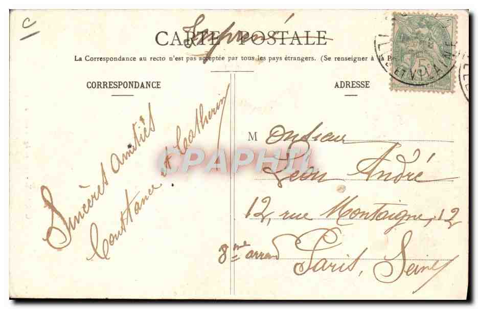 CPA Folklore Carhaix Chaque age a ses plaisirs Finistere — Verso