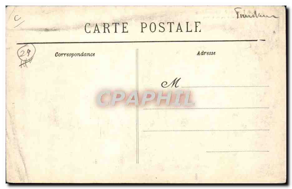 CPA Folklore Femmes de Brignogan Le chemin de la Greve  — Rückseite