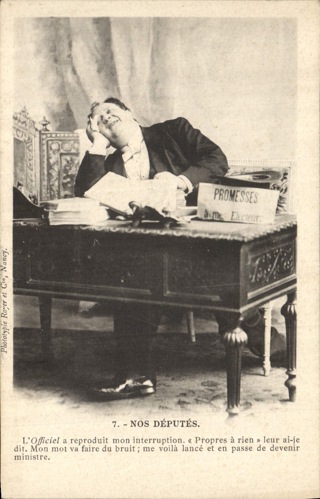 Députés — caricature politique — Phototypie Rorer et Cie, Nancy, n°7