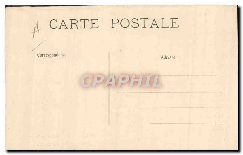 CPA Les trois freres s'opposent a l'inventaire de l'eglise de Cominac Ariege Chien — Verso