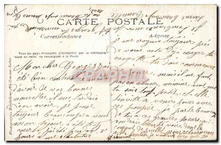 Le Dr E. Mauchamp — Assassiné au Maroc le 19 mars 1907 — Carte postale — Verso