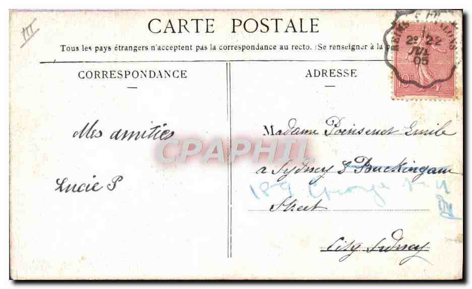 Portrait du prince Alfonso XIII d'Espagne — éditeur inconnu, n° de série non visible — Reverso