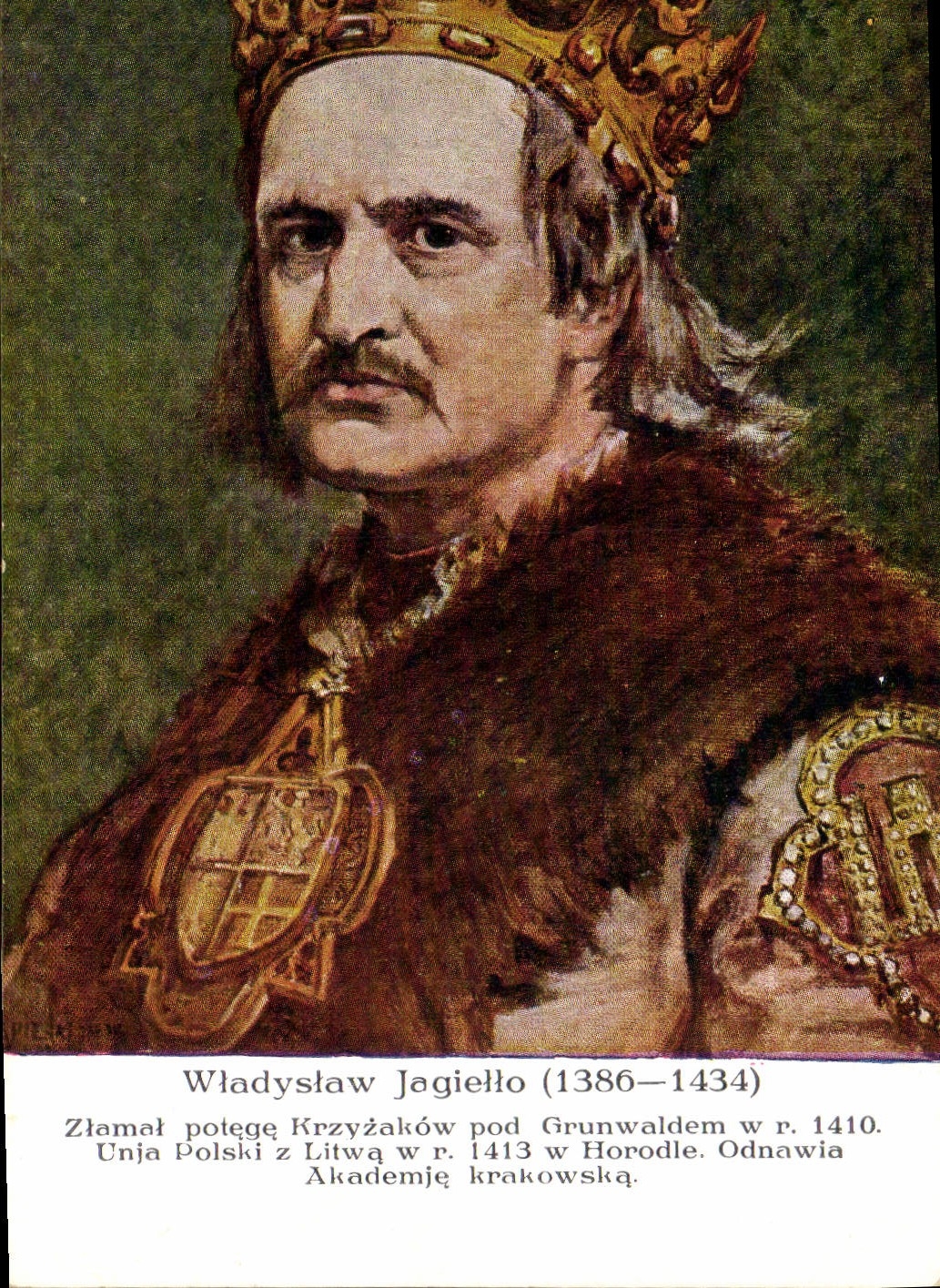 Władysław Jagiełło (1386–1434) — roi de Pologne et de Lituanie — éditeur Akropola Kraków, série 163/23