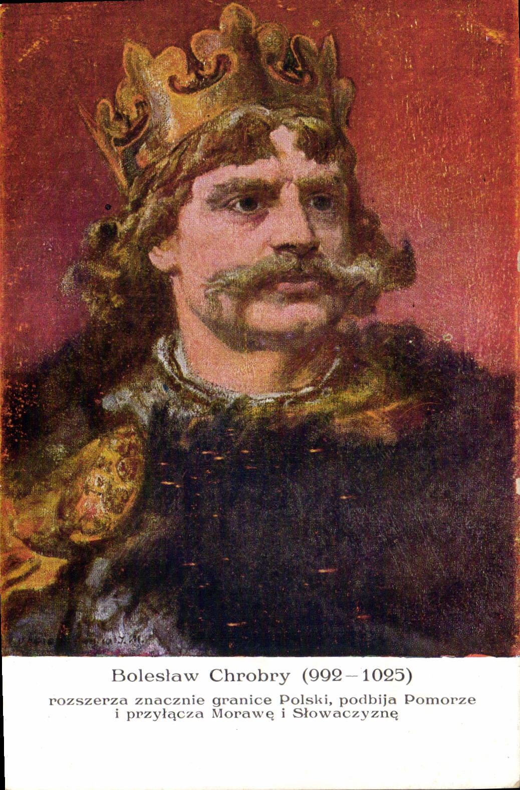 Bolesław Chrobry (992–1025) — roi de Pologne, expansion des frontières — éditeur Wylawinictwo Salomii Malarzy Polskich w Krakowie, série 163/2