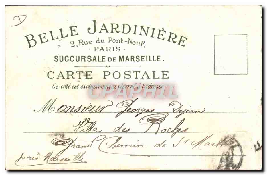 CPA Fantaisie Illustrateur Le pavot Drogue Belle Jardiniere  — Rückseite