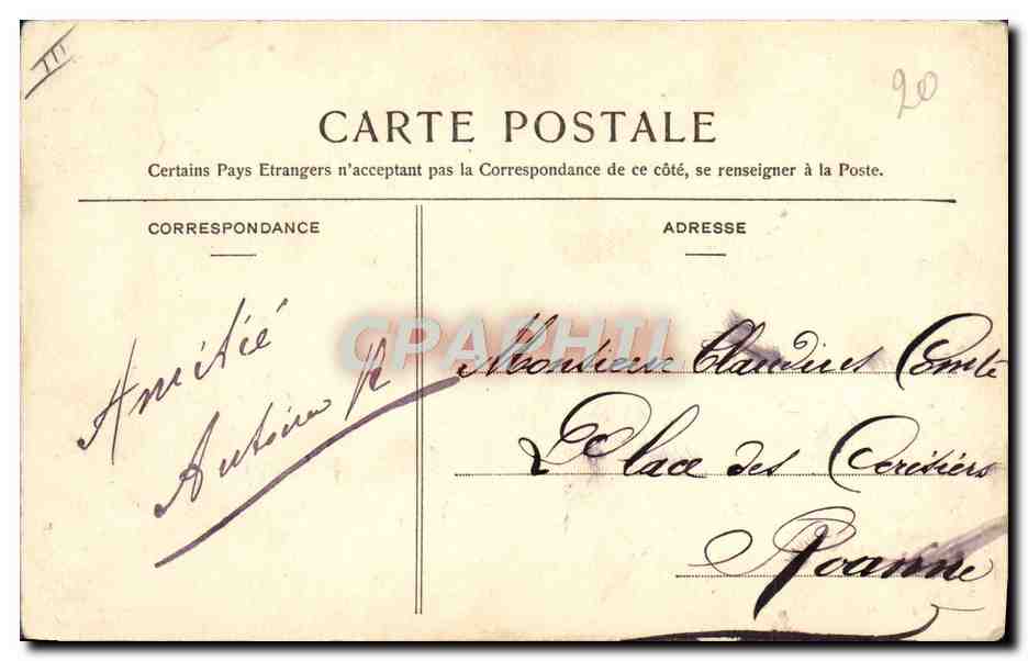 CPA Fantaisie Enfants Tabac Cigare  — Rückseite