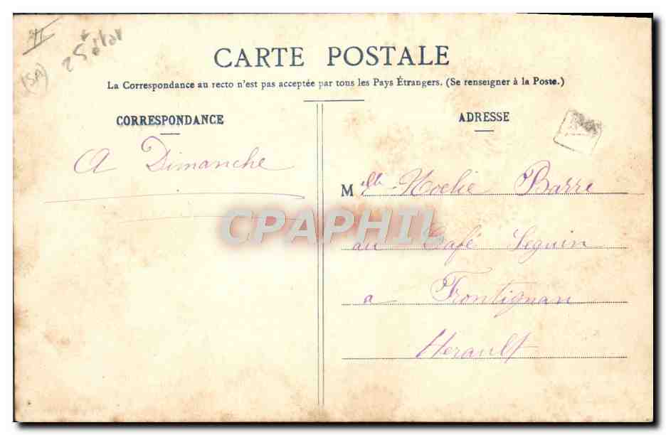 Femme fumant une cigarette — Nos jolies Fumeuses Le Ninás — Phototypie L. Gerbeet & Cie, Nancy — Verso