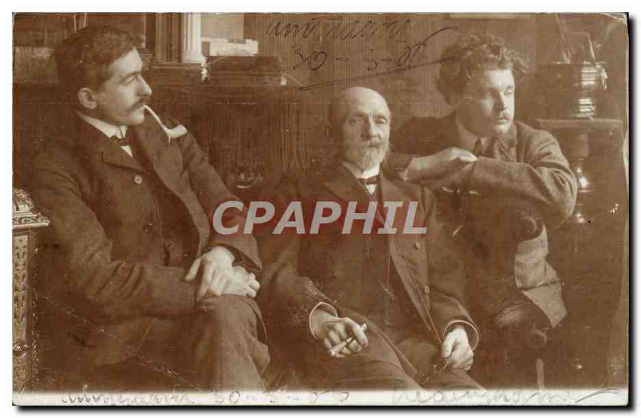 CPA Hommes Tabac Cigare