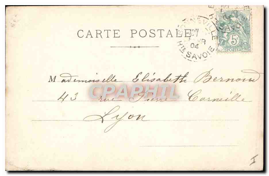 CPA Fantaisie Homme Enfant Tabac Cigare — Verso