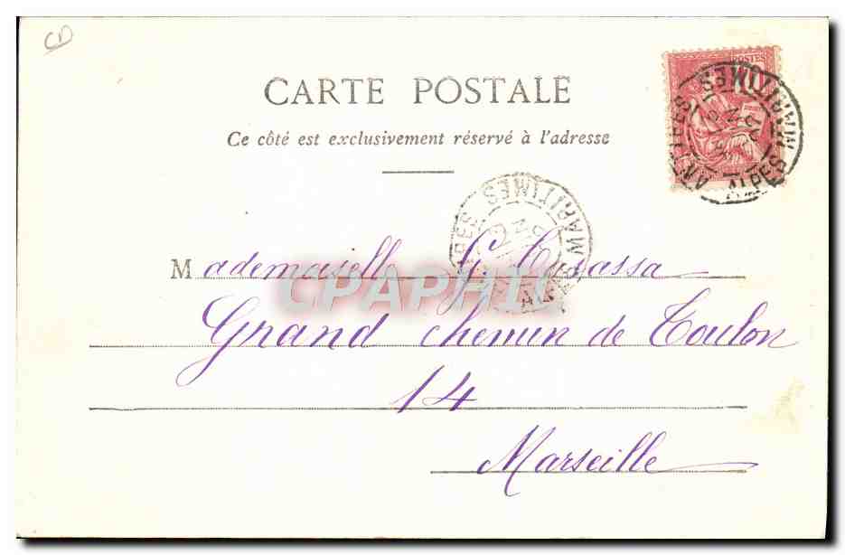 CPA Attelage Depart pour le marche Boeufs — Rückseite
