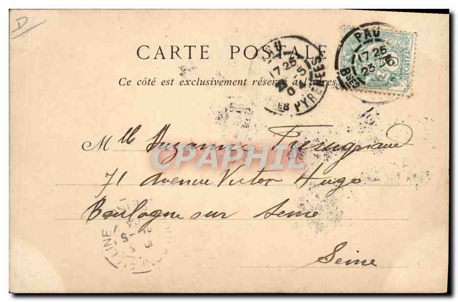 CPA Attelage de boeufs  — Rückseite