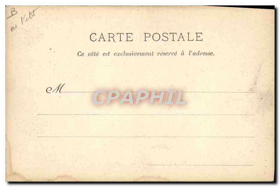 CPA Attelage Paysans Lourdais — Rückseite