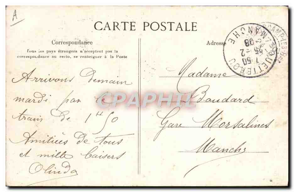 CPA Attelage Retour des champs Boeufs — Rückseite