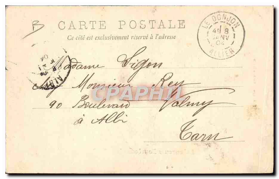 CPA Attelage Laboureurs Bourbonnais Boeufs — Rückseite