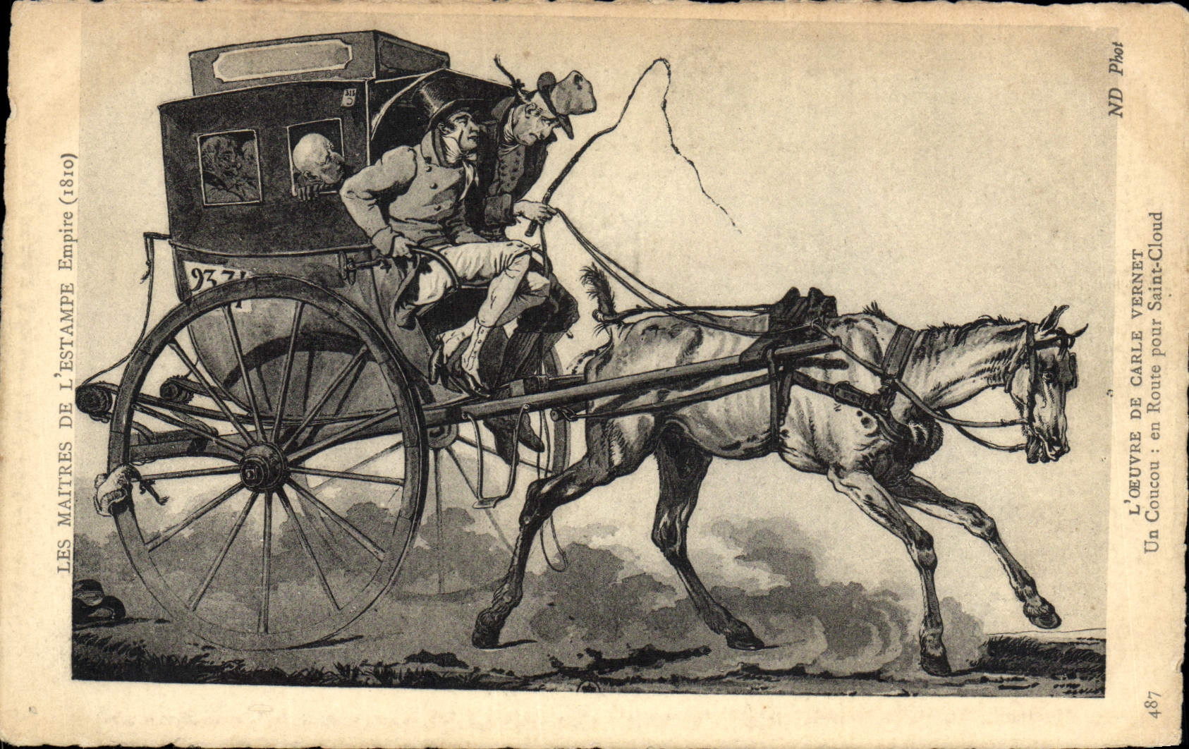 Un Coup de Route pour Saint-Cloud — L'Œuvre de Carle Vernet (1810) — ND Plot