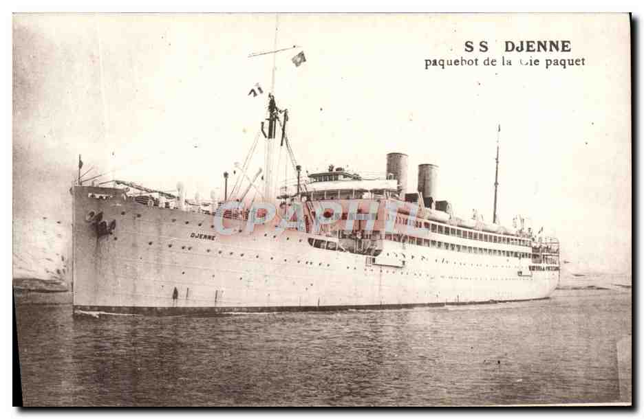 SS DJENNE — nave della Compagnia dei Pacchi — CPAPHIL