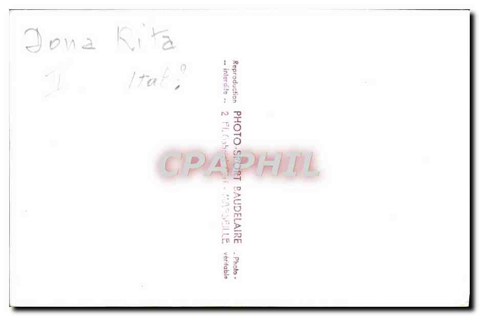 CPA Bateau Paquebot Dona Rita — Verso