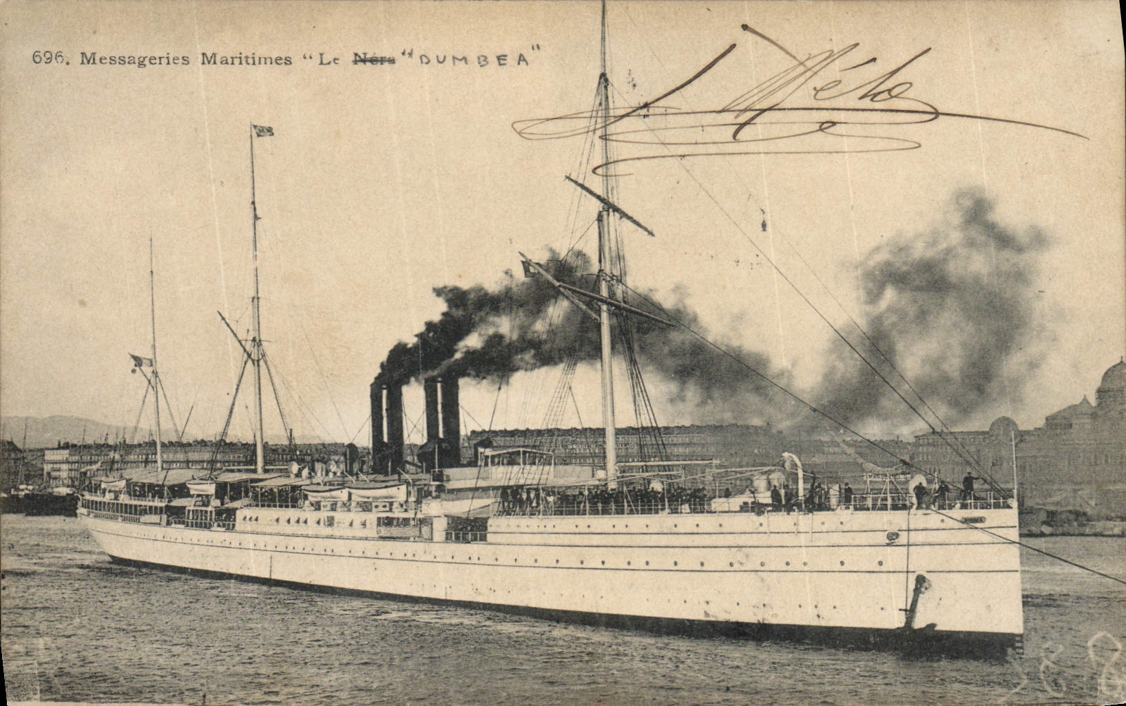 Le Nere "DUMBEA" — Messageries Maritimes — n°696