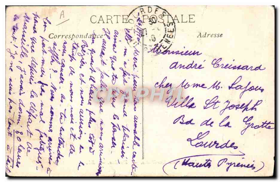 Dumbea — Messageries Maritimes — EL. — Achterkant