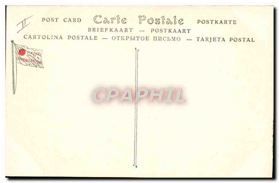 Paquebot Duc d'Aumale — Compagnie Générale Transatlantique — Services Postaux de la Méditerranée — Reverso